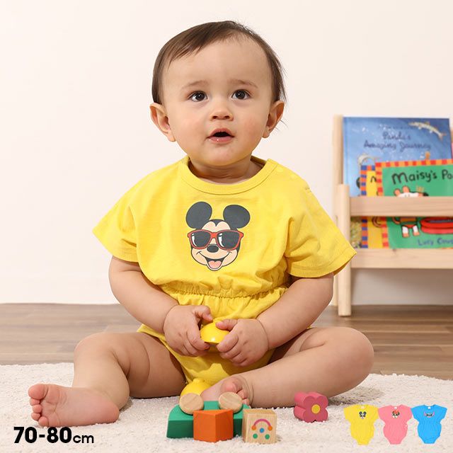 公式 ショップディズニー ベビードール ディズニー スラブ ぽってり ロンパース 6536b スティッチ