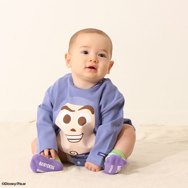 公式 ショップディズニー ベビードール ディズニー キャラクターなりきりぽってりロンパース7053b バズライトイヤー