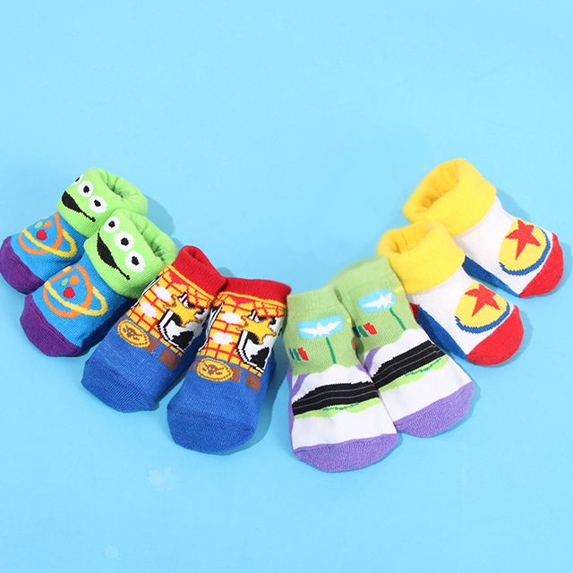 【ベビードール】ウッディ ベビーソックス 7055 / 9-12cm ベビーサイズ 赤ちゃん 靴下 くつ下 滑り止め付き トイ・ストーリー