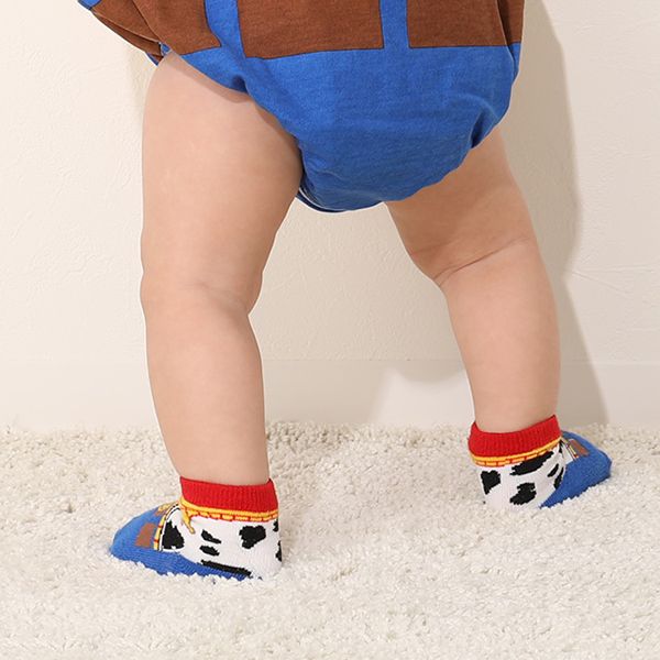 【ベビードール】ウッディ ベビーソックス 7055 / 9-12cm ベビーサイズ 赤ちゃん 靴下 くつ下 滑り止め付き トイ・ストーリー