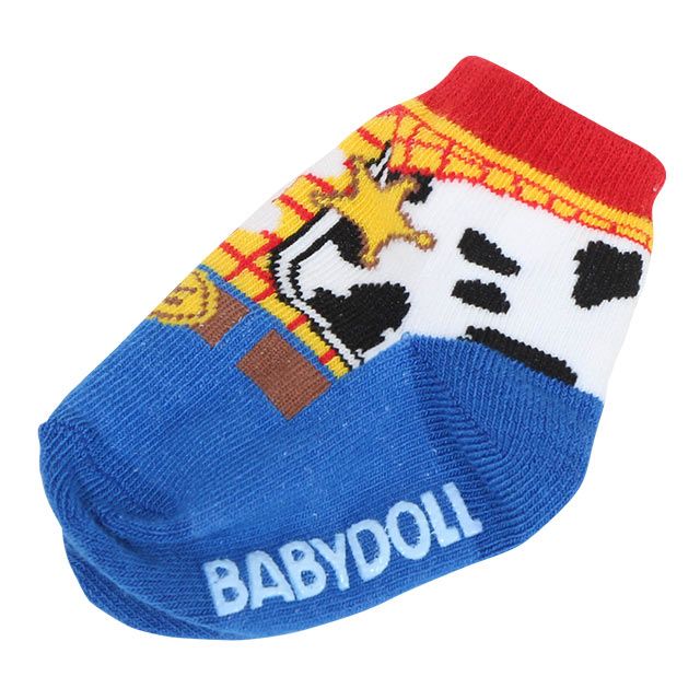 【ベビードール】ウッディ ベビーソックス 7055 / 9-12cm ベビーサイズ 赤ちゃん 靴下 くつ下 滑り止め付き トイ・ストーリー