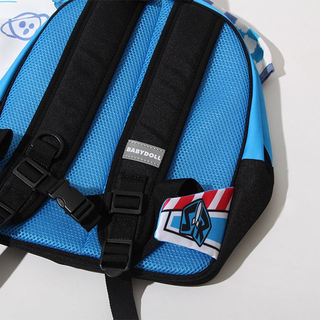 【ベビードール】バズ キャラクターキッズリュック7136 / 容量約１０リットル クッション入ショルダーベルト（長さ調整可/フック付） チェストストラップ付き（長さ調整可） 背面メッシュ仕様 ネームタグ付 トイ・ストーリー