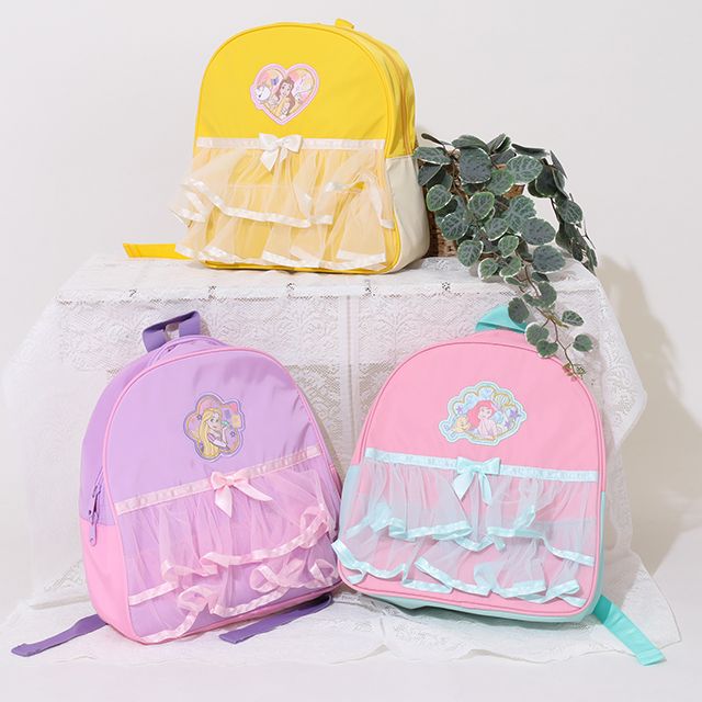【ベビードール】ラプンツェル プリンセス / リュック 7143 / キッズ かばん 鞄 ショルダーベルト（長さ調整可/クッション入） ダブルファスナー お姫様 コスチューム ガーリー