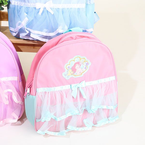 【ベビードール】アリエル プリンセス / リュック 7143 / キッズ かばん 鞄 ショルダーベルト（長さ調整可/クッション入） ダブルファスナー お姫様 コスチューム ガーリー