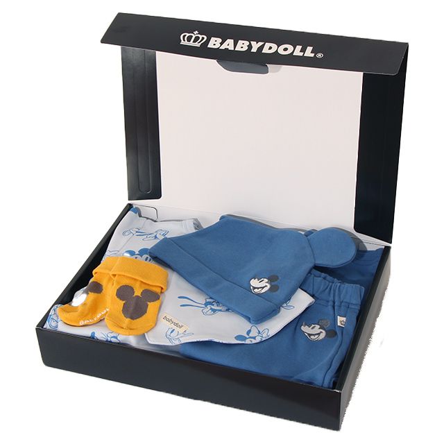 【ベビードール】 ギフトBOX付き ディズニー 5点ギフトセット 7186B【DY】 ミッキー
