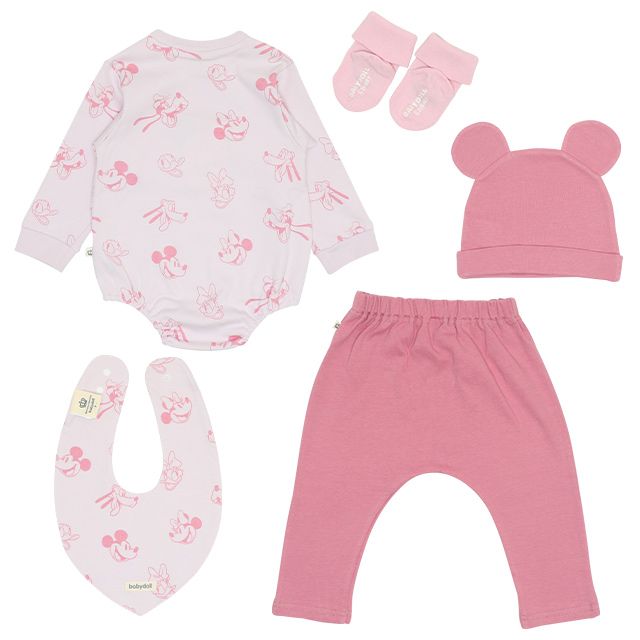 【ベビードール】 ギフトBOX付き ディズニー 5点ギフトセット 7186B【DY】 ミニー