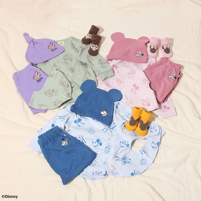 【ベビードール】 ギフトBOX付き ディズニー 5点ギフトセット 7186B【DY】 ミニー