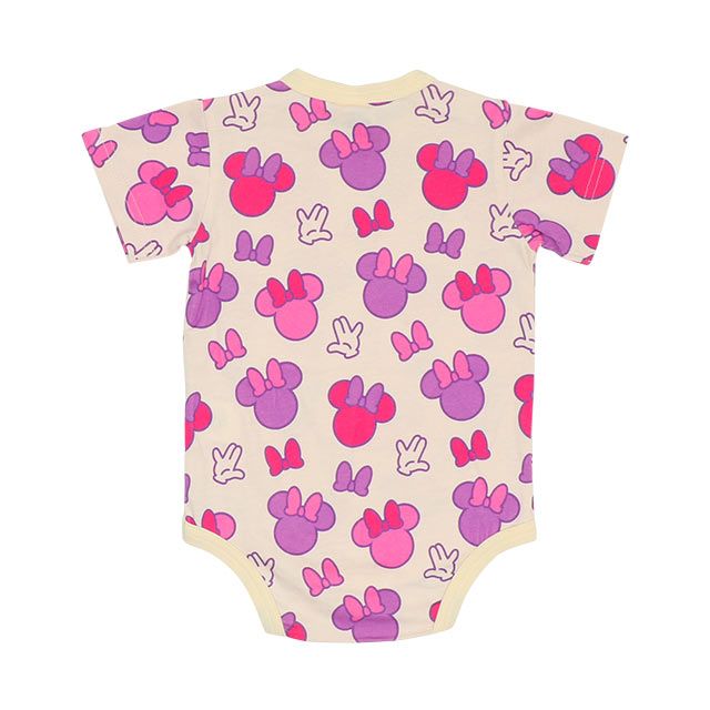 【ベビードール】ミニー ギフトBOX付き 3点ギフトセット7868B 【DY】 / 70-80cm ベビーサイズ 赤ちゃん 出産祝い 贈り物 プレゼント ベビー服 ボディスーツ サロペットロンパース 耳付き帽子 肩紐長さ調節可（2段階）