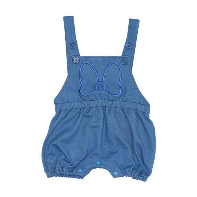 【ベビードール】ミニー ギフトBOX付き 3点ギフトセット7868B 【DY】 / 70-80cm ベビーサイズ 赤ちゃん 出産祝い 贈り物 プレゼント ベビー服 ボディスーツ サロペットロンパース 耳付き帽子 肩紐長さ調節可（2段階）