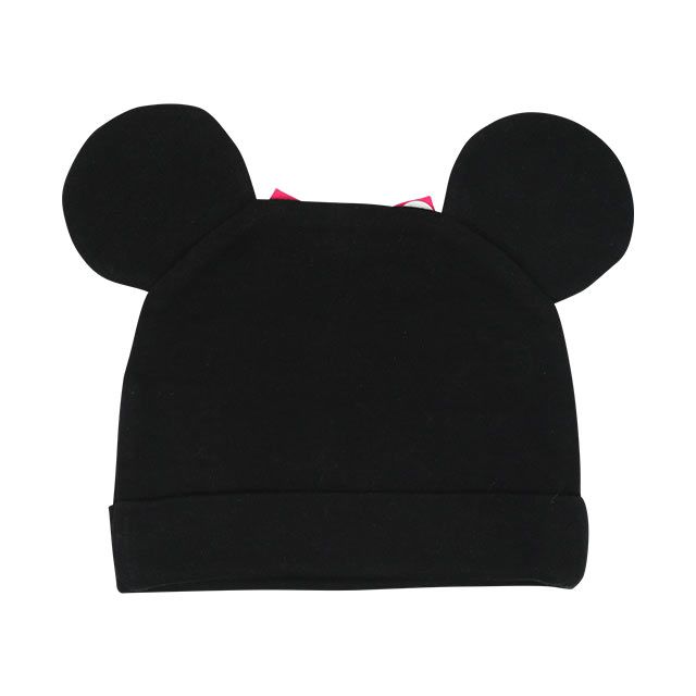 【ベビードール】ミニー ギフトBOX付き 3点ギフトセット7868B 【DY】 / 70-80cm ベビーサイズ 赤ちゃん 出産祝い 贈り物 プレゼント ベビー服 ボディスーツ サロペットロンパース 耳付き帽子 肩紐長さ調節可（2段階）