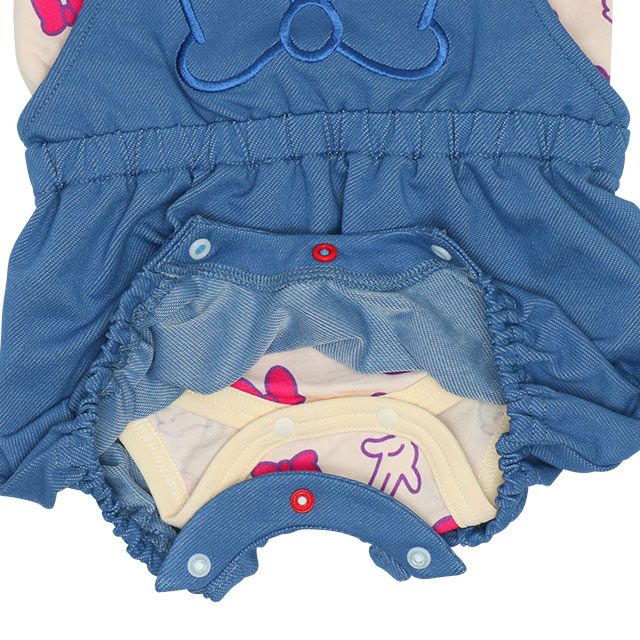 【ベビードール】ミニー ギフトBOX付き 3点ギフトセット7868B 【DY】 / 70-80cm ベビーサイズ 赤ちゃん 出産祝い 贈り物 プレゼント ベビー服 ボディスーツ サロペットロンパース 耳付き帽子 肩紐長さ調節可（2段階）