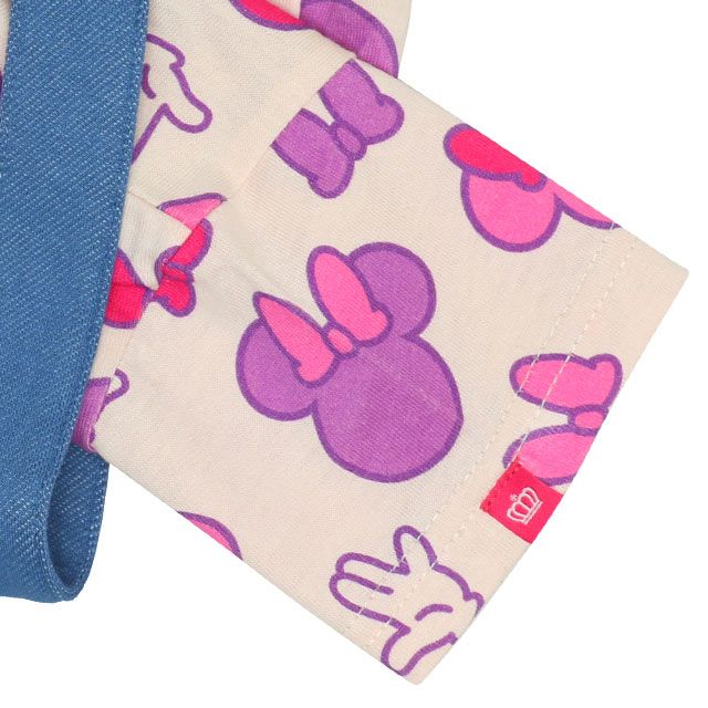 【ベビードール】ミニー ギフトBOX付き 3点ギフトセット7868B 【DY】 / 70-80cm ベビーサイズ 赤ちゃん 出産祝い 贈り物 プレゼント ベビー服 ボディスーツ サロペットロンパース 耳付き帽子 肩紐長さ調節可（2段階）