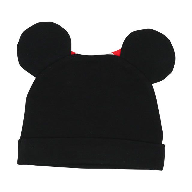 【ベビードール】ミニー ギフトBOX付き 3点ギフトセット7869B 【DY】 / 70-80cm ベビーサイズ 赤ちゃん 出産祝い 贈り物 プレゼント ベビー服 ロンパース、スタイ、耳付き帽子 肩紐長さ調節可（2段階）