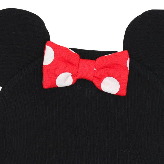 【ベビードール】ミニー ギフトBOX付き 3点ギフトセット7869B 【DY】 / 70-80cm ベビーサイズ 赤ちゃん 出産祝い 贈り物 プレゼント ベビー服 ロンパース、スタイ、耳付き帽子 肩紐長さ調節可（2段階）