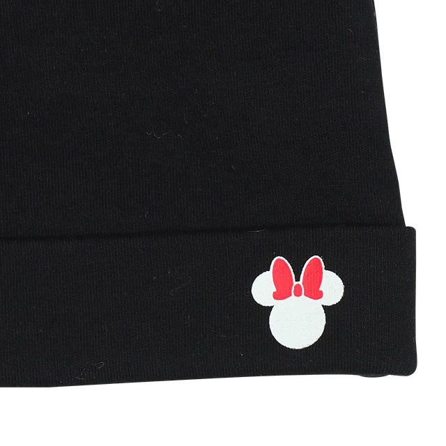 【ベビードール】ミニー ギフトBOX付き 3点ギフトセット7869B 【DY】 / 70-80cm ベビーサイズ 赤ちゃん 出産祝い 贈り物 プレゼント ベビー服 ロンパース、スタイ、耳付き帽子 肩紐長さ調節可（2段階）