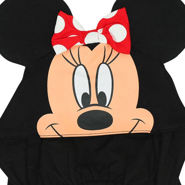 【ベビードール】ミニー 帽子付きスタイ7881 / 赤ちゃん 出産祝い 贈り物 プレゼント ベビー用品 立体モチーフ スタイ（リバーシブル仕様/防水シート入り） 帽子スナップボタンで付け替え可