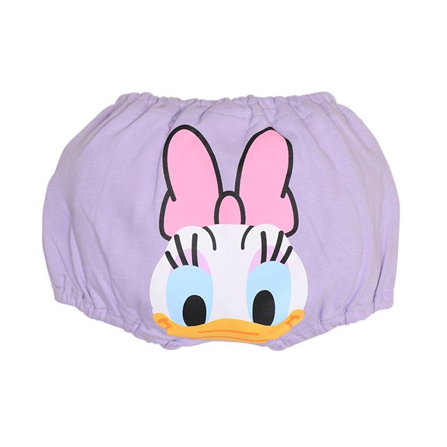 【ベビードール】デイジー キャラクターベビーブルマ 7909 / 腹囲38cm ベビーサイズ 赤ちゃん 出産祝い 贈り物 プレゼント ベビー服 立体モチーフ ウエスト総ゴム 綿100％