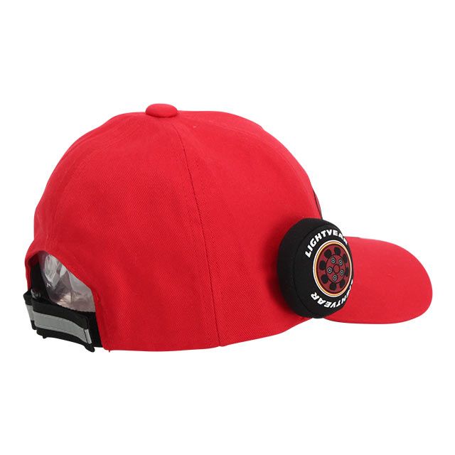 【ベビードール】カーズ ツイルキャップ 8100 / 頭回り：50-54cm キッズ 帽子 ぼうし キャップ 立体モチーフ 反射素材 リフレクター付き 面ファスナーでサイズ調整可能 日よけ UV対策