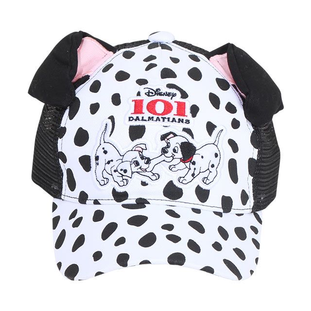 【ベビードール】１０１匹わんちゃん 耳付メッシュキャップ 8139 / 頭回り52-54cm ベビーサイズ キッズ ぼうし 帽子 面ファスナーでサイズ調整可 立体モチーフ 日よけ 熱中症対策