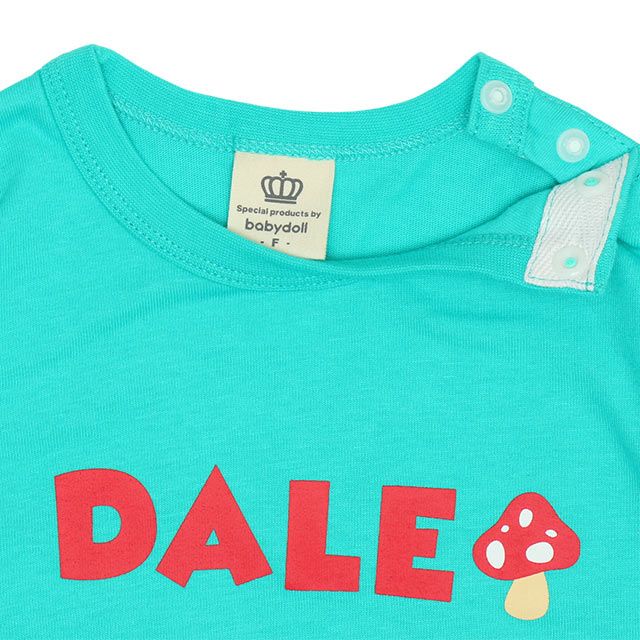 【ベビードール】チップ ぽってりロンパース 8207B / 70-80cm ベビー服 つなぎ 半袖 ボディ肌着 出産祝い 贈り物 プレゼント 立体モチーフ 綿100％