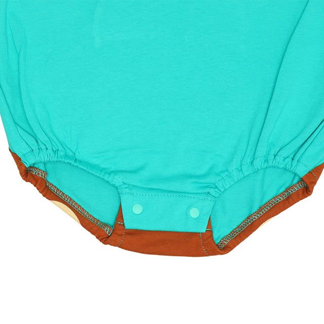 【ベビードール】チップ ぽってりロンパース 8207B / 70-80cm ベビー服 つなぎ 半袖 ボディ肌着 出産祝い 贈り物 プレゼント 立体モチーフ 綿100％