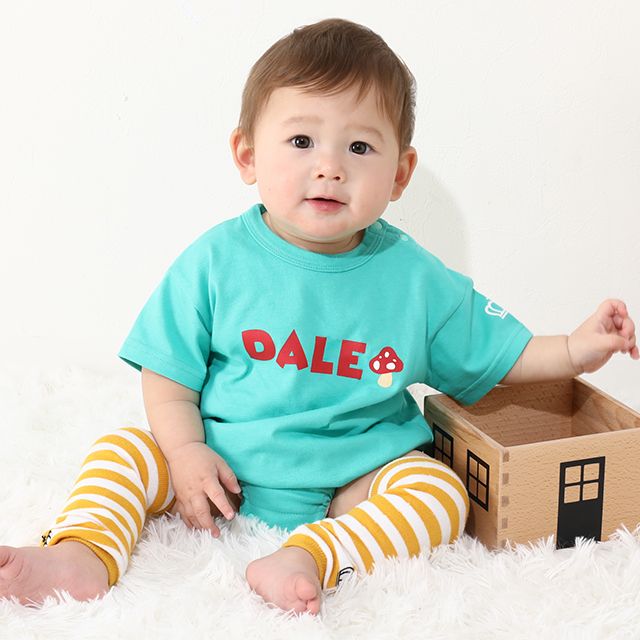 【ベビードール】デール ぽってりロンパース 8207B / 70-80cm ベビー服 つなぎ 半袖 ボディ肌着 出産祝い 贈り物 プレゼント 立体モチーフ 綿100％