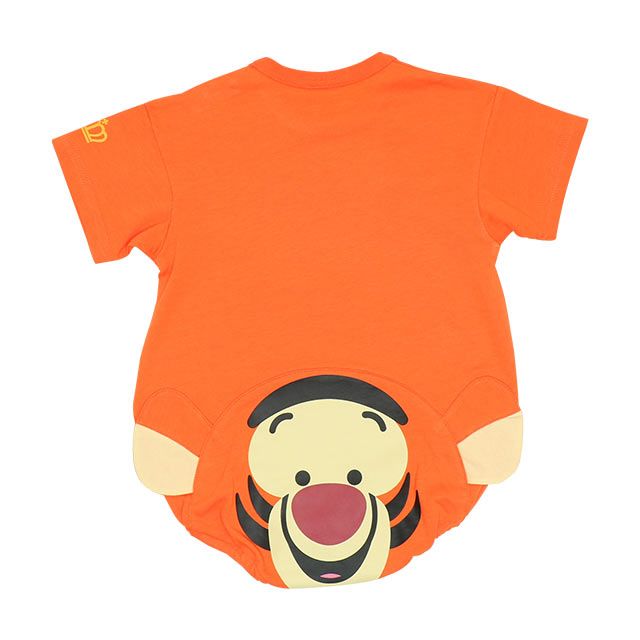 【ベビードール】ティガー ぽってりロンパース 8207B / 70-80cm ベビーサイズ 赤ちゃん 出産祝い 贈り物 プレゼント ベビー服 半袖 立体モチーフ 天竺素材