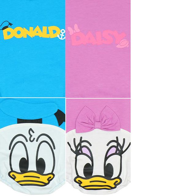 【ベビードール】デイジー ぽってりロンパース 8207B / 70-80cm ベビー服 つなぎ 半袖 ボディ肌着 出産祝い 贈り物 プレゼント 立体モチーフ 綿100％