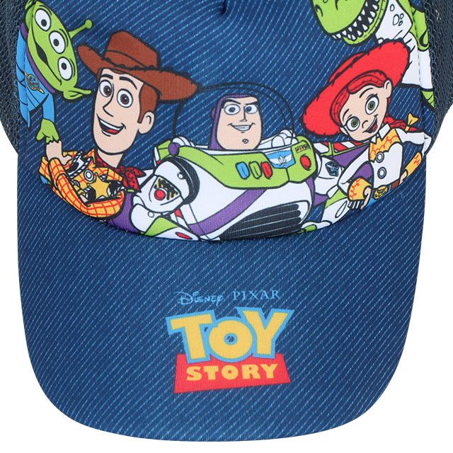 【ベビードール】トイ・ストーリー メッシュキャップ 8380 / 頭回り50-54cm ベビーサイズ キッズ ぼうし 帽子 面ファスナーでサイズ調整可 日よけ 熱中症対策 ウッディ バズ・ライトイヤー ジェシー リトルグリーンメン レックス