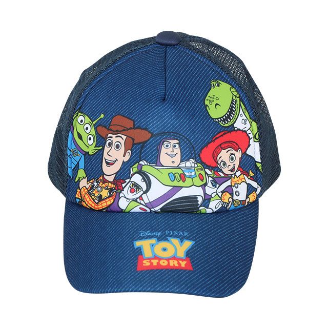 【ベビードール】トイ・ストーリー メッシュキャップ 8380 / 頭回り50-54cm ベビーサイズ キッズ ぼうし 帽子 面ファスナーでサイズ調整可 日よけ 熱中症対策 ウッディ バズ・ライトイヤー ジェシー リトルグリーンメン レックス