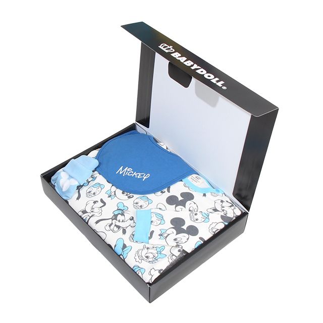 【ベビードール】ギフトBOX付き ミッキー 3点ギフトセット 8525B【DY】