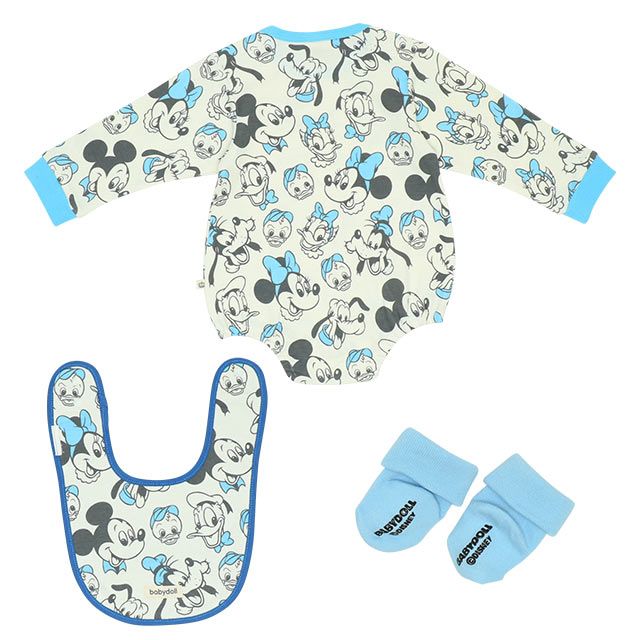 【ベビードール】ギフトBOX付き ミッキー 3点ギフトセット 8525B【DY】