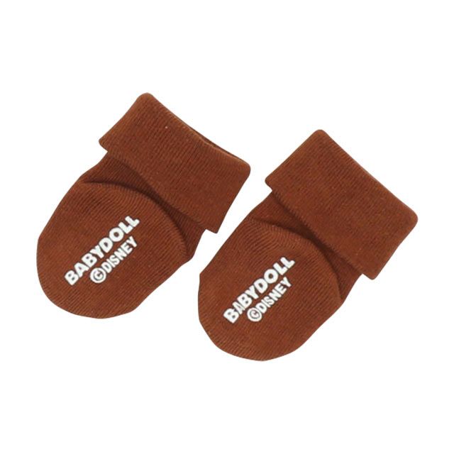 【ベビードール】プー ギフトBOX付き 3点ギフトセット 8525B 【DY】 / 70-80cm ベビーサイズ 赤ちゃん 出産祝い 贈り物 プレゼント ベビー服 長袖 ボディースーツ ソックス （滑り止め有り） スタイ （2段階調節可/リバーシブル仕様）