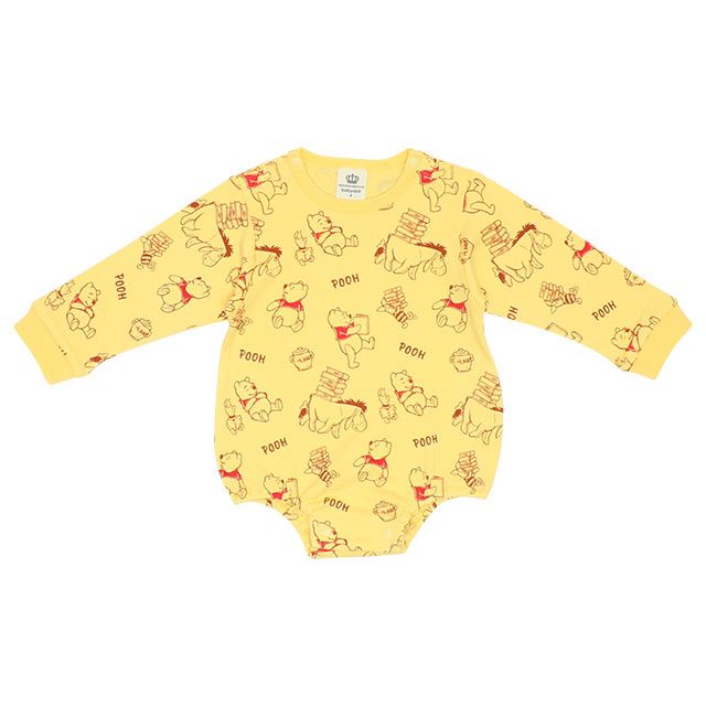 【ベビードール】プー ギフトBOX付き 3点ギフトセット 8525B 【DY】 / 70-80cm ベビーサイズ 赤ちゃん 出産祝い 贈り物 プレゼント ベビー服 長袖 ボディースーツ ソックス （滑り止め有り） スタイ （2段階調節可/リバーシブル仕様）