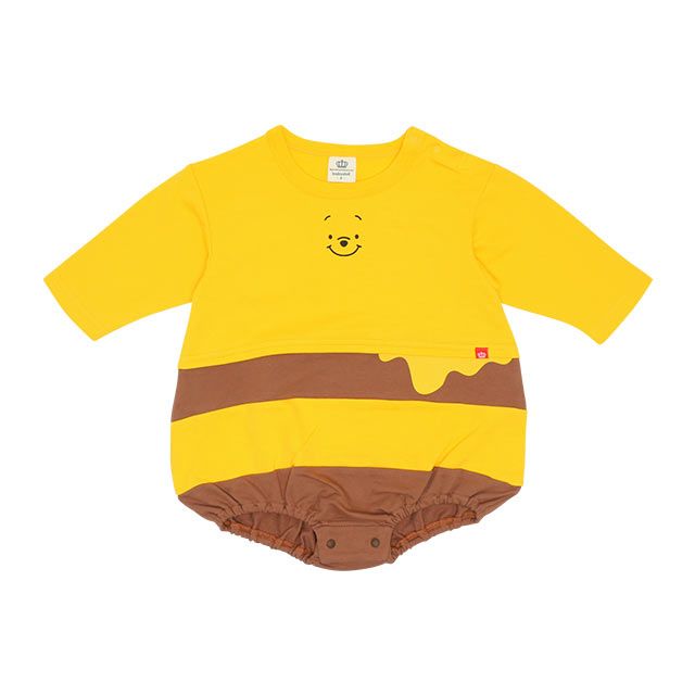 【ベビードール】プー ぽってりロンパース 8545B / ベビーサイズ 赤ちゃん 出産祝い ベビー服 ベビーつなぎ 長袖