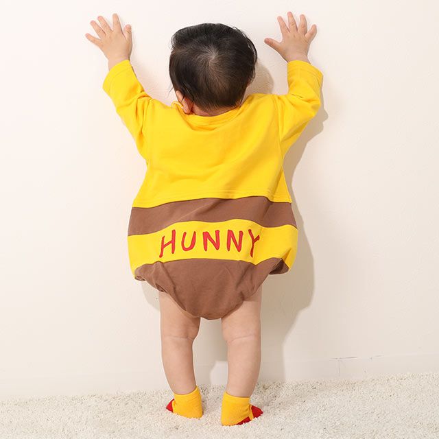 【ベビードール】プー ぽってりロンパース 8545B / ベビーサイズ 赤ちゃん 出産祝い ベビー服 ベビーつなぎ 長袖