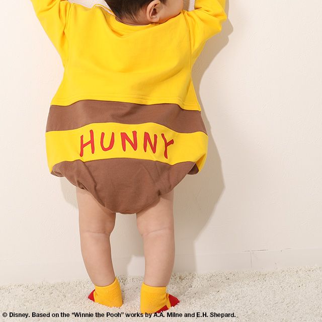 【ベビードール】プー ぽってりロンパース 8545B / ベビーサイズ 赤ちゃん 出産祝い ベビー服 ベビーつなぎ 長袖