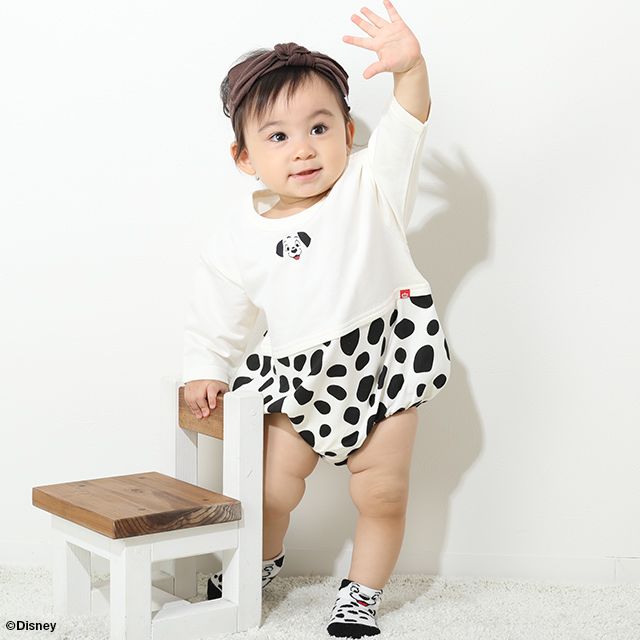 【ベビードール】１０１ ぽってりロンパース 8545B / ベビーサイズ 赤ちゃん 出産祝い ベビー服 ベビーつなぎ 長袖