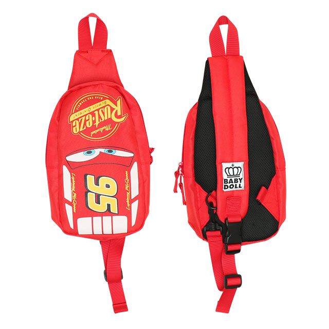 【ベビードール】カーズ ボディバッグ 8588 / ライトニングマックイーン キッズ 雑貨 カバン 鞄 ショルダーベルト（長さ調整可/反射ワッペン・バックル付き/左右付け替え可）