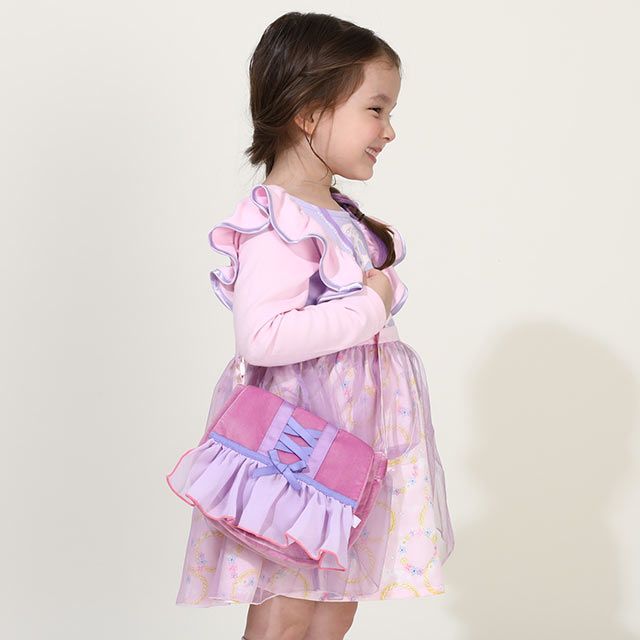 【ベビードール】ラプンツェル プリンセス / ポシェット 8723 / キッズ かばん 鞄 ショルダーバッグ 長さ調整可 開口部フラップ（面ファスナー） お姫様 コスチューム ガーリー ガールズコーデ