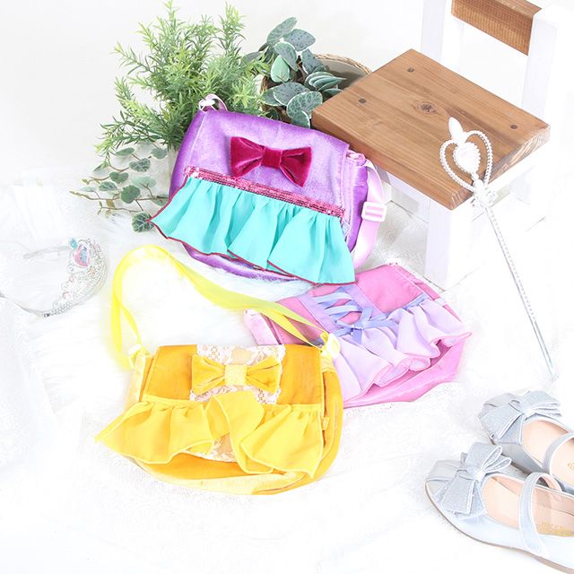 【ベビードール】ラプンツェル プリンセス / ポシェット 8723 / キッズ かばん 鞄 ショルダーバッグ 長さ調整可 開口部フラップ（面ファスナー） お姫様 コスチューム ガーリー ガールズコーデ