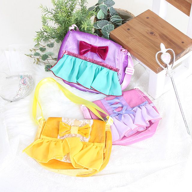 【ベビードール】ラプンツェル プリンセス / ポシェット 8723 / キッズ かばん 鞄 ショルダーバッグ 長さ調整可 開口部フラップ（面ファスナー） お姫様 コスチューム ガーリー ガールズコーデ