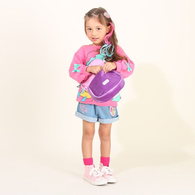 【ベビードール】アリエル プリンセス / ポシェット 8723 / キッズ かばん 鞄 ショルダーバッグ 長さ調整可 開口部フラップ（面ファスナー） お姫様 コスチューム ガーリー ガールズコーデ