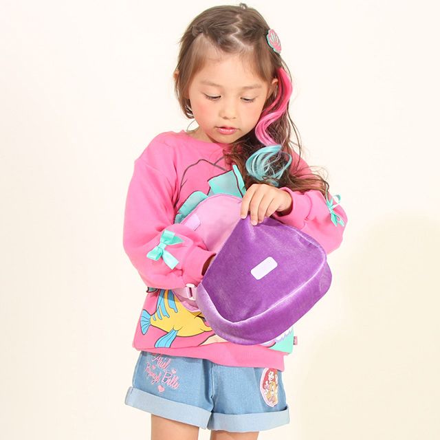 【ベビードール】アリエル プリンセス / ポシェット 8723 / キッズ かばん 鞄 ショルダーバッグ 長さ調整可 開口部フラップ（面ファスナー） お姫様 コスチューム ガーリー ガールズコーデ
