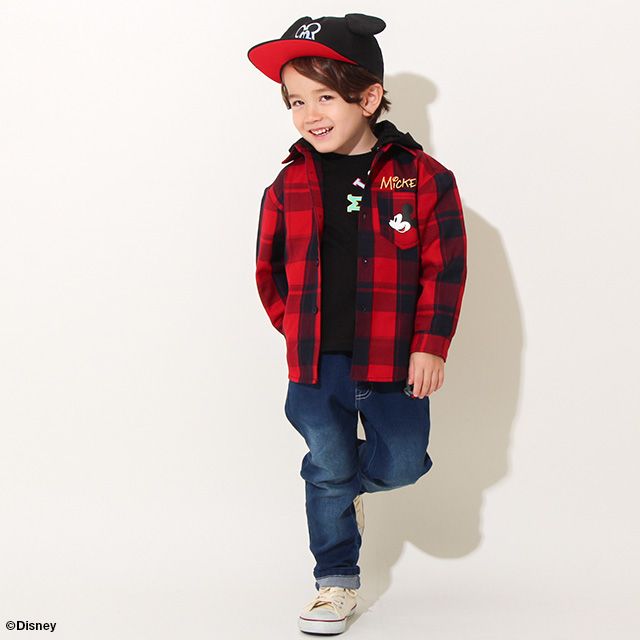 【ベビードール】ミッキー ディズニー 光るツイルキャップ 8746