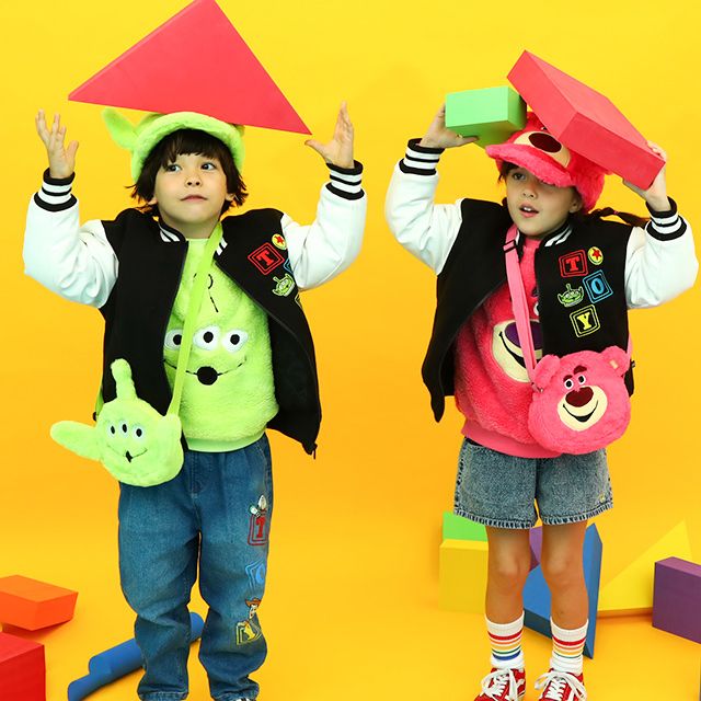 【ベビードール】リトルグリーンメン ボアポシェット 8870 / キッズ かばん 鞄 バッグ 小物入れ ショルダー紐長さ調整可 もこもこ シャギーボア素材 トイ・ストーリー