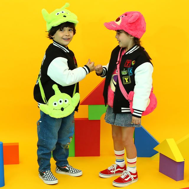 【ベビードール】リトルグリーンメン ボアポシェット 8870 / キッズ かばん 鞄 バッグ 小物入れ ショルダー紐長さ調整可 もこもこ シャギーボア素材 トイ・ストーリー