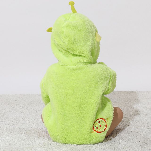 【ベビードール】リトルグリーンメン なりきるボアロンパース 8871B / 70-80cm ベビーサイズ 赤ちゃん 出産祝い 贈り物 プレゼント ベビー服 長袖 シャギーボア ボア素材 仮装 コスチューム コスプレ トイ・ストーリー