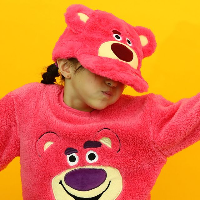 【ベビードール】ロッツォ なりきるボアキャップ 8872 / 頭回り：50-54cm キッズ 帽子 ぼうし 面ファスナーでサイズ調整可 シャギーボア素材 もこもこ トイ・ストーリー