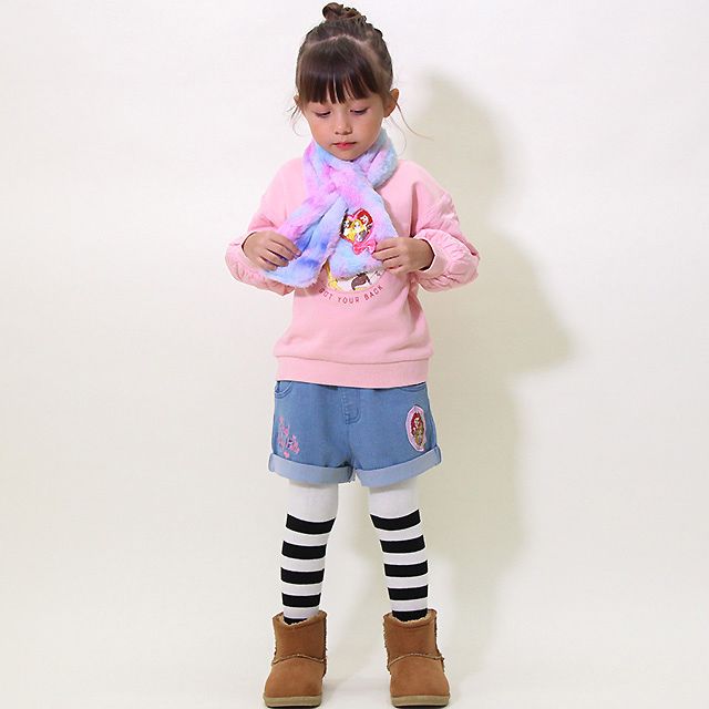 【ベビードール】プリンセス ディズニー エコファーマフラー 8880